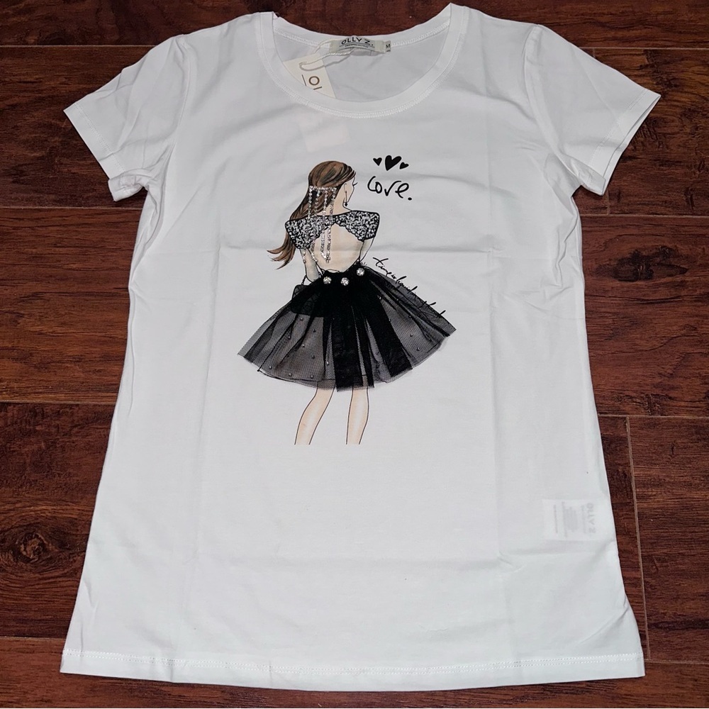 Bling ✨ White Graphic Tee